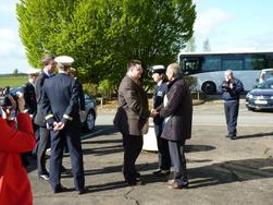 Visite de l'élément air rattaché de Châteaudun par le directeur de cabinet du ministre de la Défense