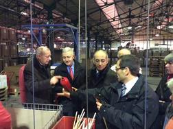 Le préfet d'Eure-et-Loir visite l'entreprise Eurofeu à Senonches
