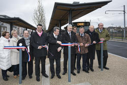 Le 22/03 - Le sous-préfet de Dreux à' l'inauguration du nouveau pôle multimodal à Dreux