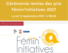 Cérémonie de remise des Prix du Fémin'Initiatives 2021