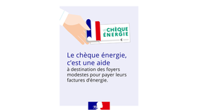 Le chèque énergie, c'est une aide à destination des foyers modestes pour payer leurs factures d'énergie